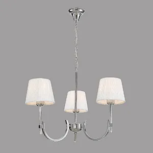 European modern 5 heads indoor chrome main chandelier