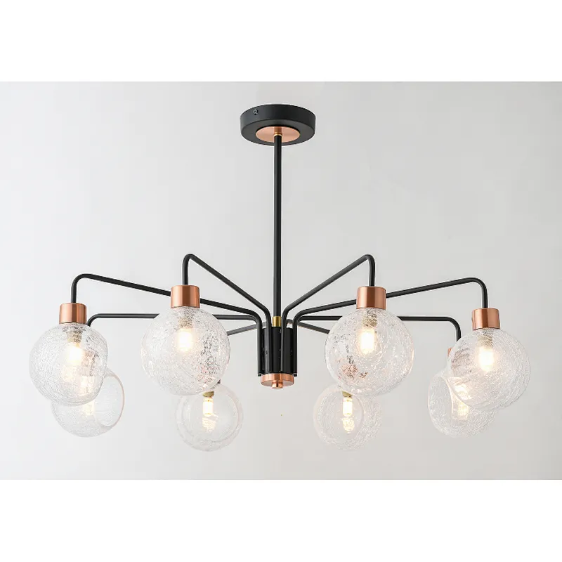 Nordic new design modern ceiling lamp with featured glass