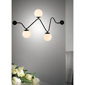 Nordic new design modern creative three white glasses wall lamp