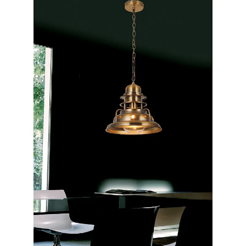 Modern European gold metal indoor dining pendant light