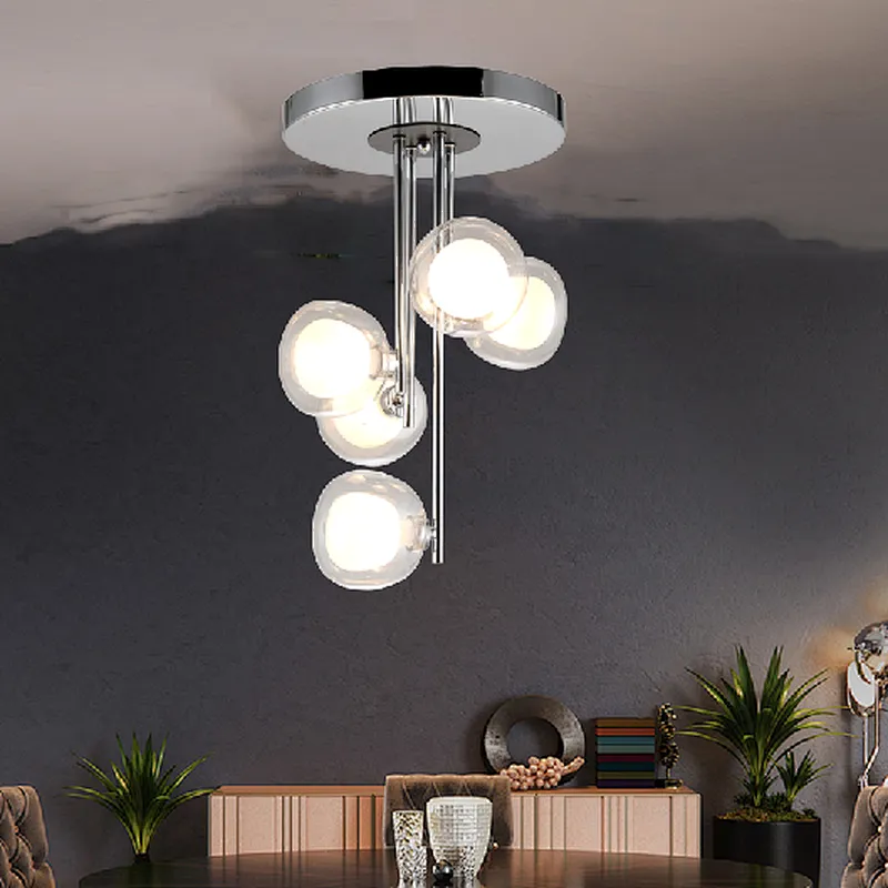 High quality European post-modern ceiling lamp G9*5 with glass for house decoration