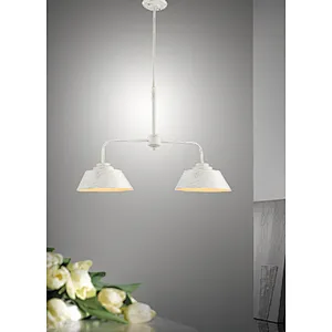 Vintage white brushed gold metal painting pendant light