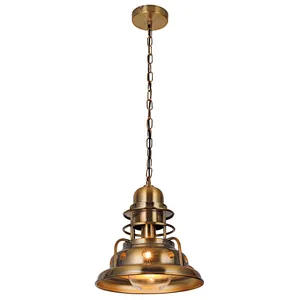 Modern European gold metal indoor dining pendant light