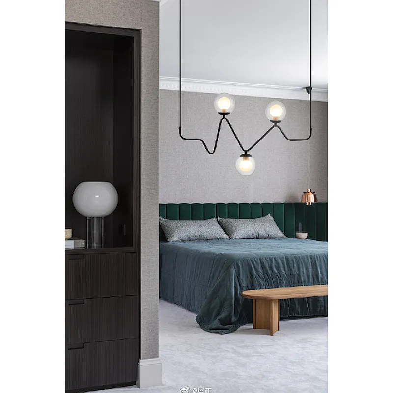 Northern Europe modern contracted style wave pendant light