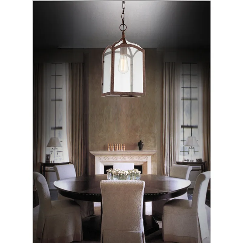 Classical vintage glass pendant light E27 in China