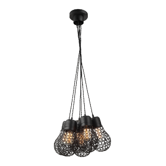 American vintage industrial style black bulb pendant light