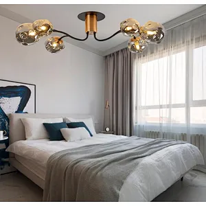 2023 New design Nordic modern concavo-convex glass ceiling light