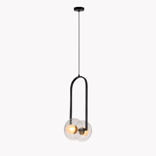 nordic roller skating glass pendant light
