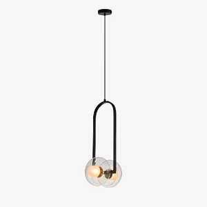 nordic roller skating glass pendant light