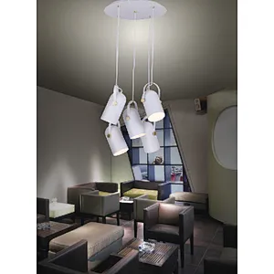 American style modern matte white painting pendant light