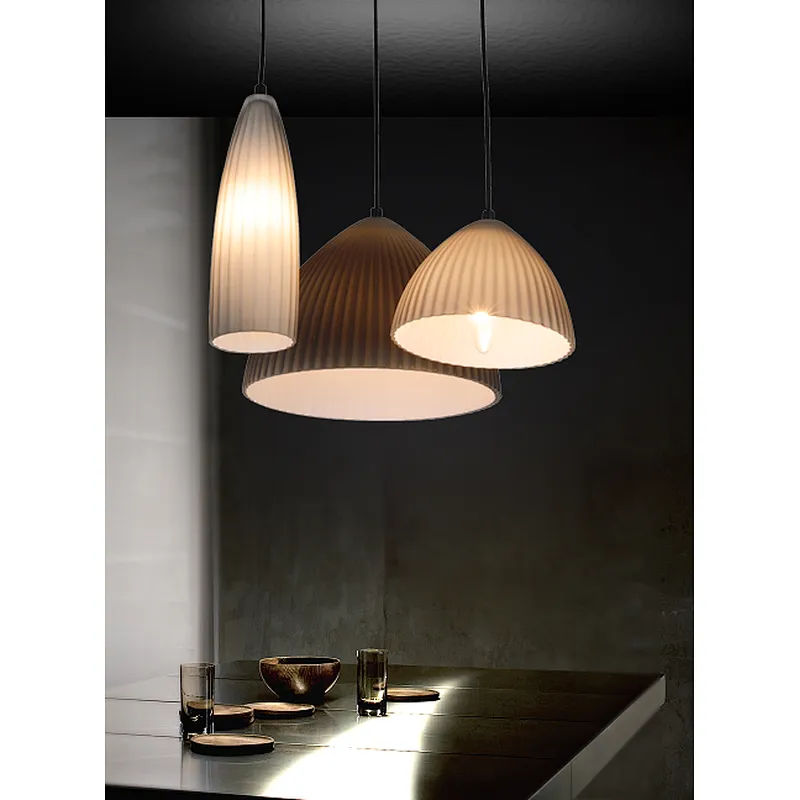 Nordic style modern elegant 3 lights glass pendant light