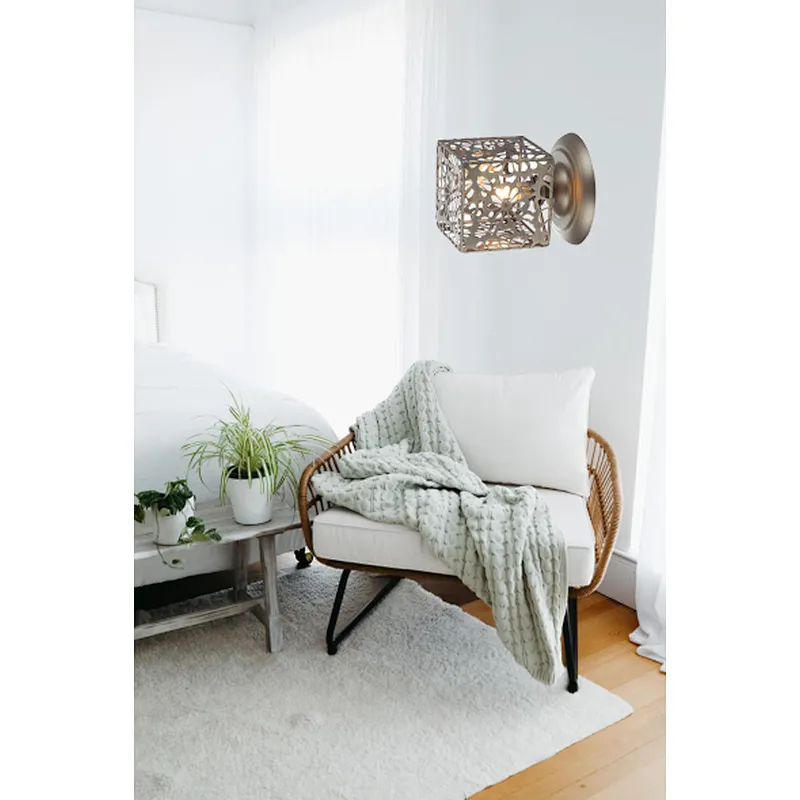 American industrial style retro iron art fancy wall lamp