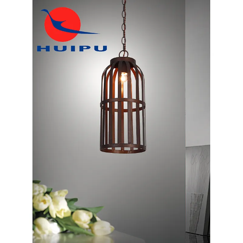 American industrial style metal cage painting pendant light