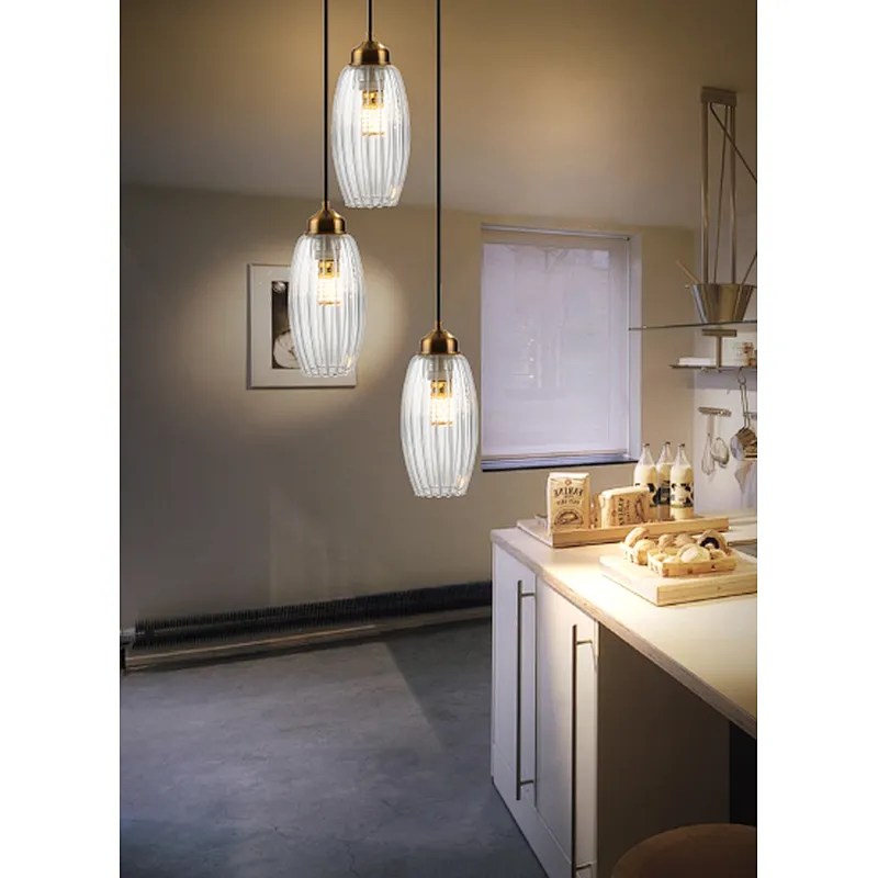 Nordic modern beautiful clear glass ceiling pendant light