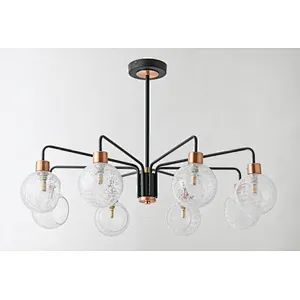 Nordic new design modern ceiling lamp with featured glass