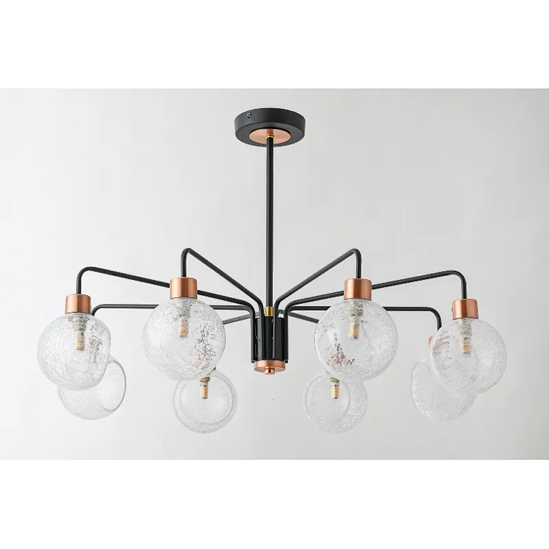 Nordic new design modern ceiling lamp with featured glass