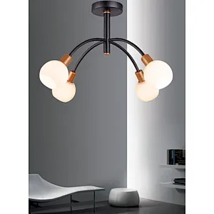 Nordic modern white glass ceiling light for home hotel