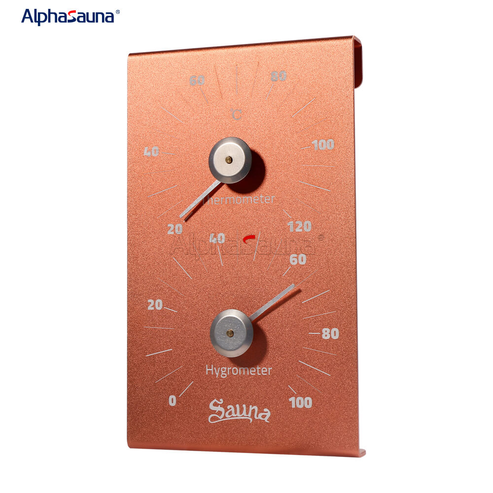 Sauna thermometer and hygrometer