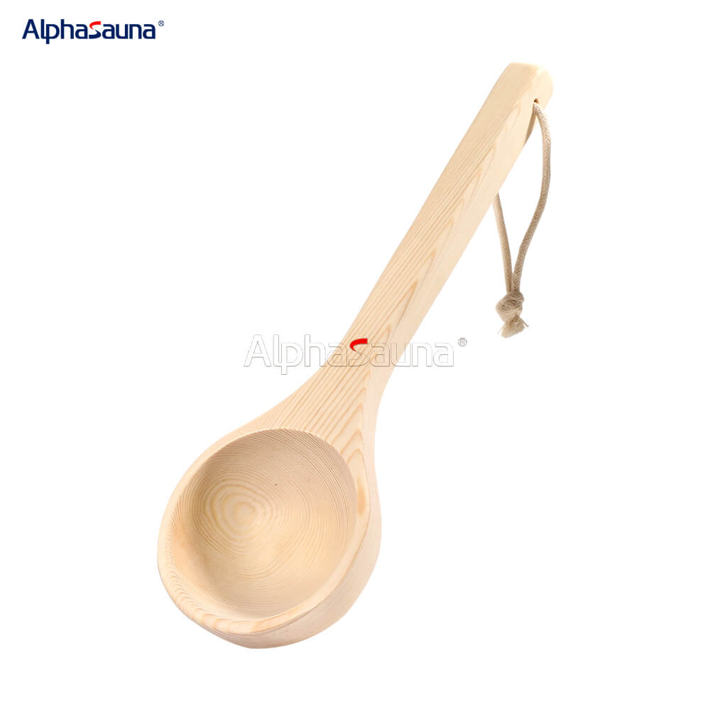 wooden sauna ladle