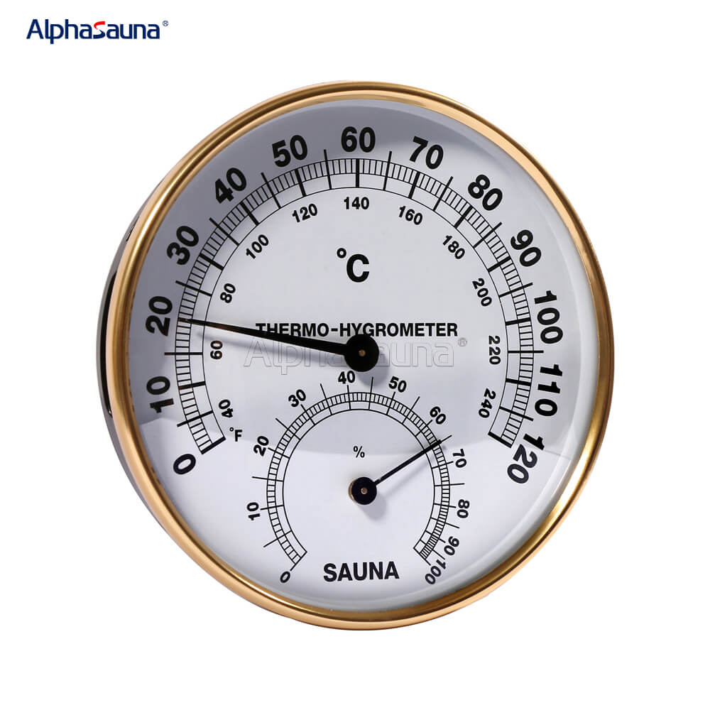 sauna thermometer and hygrometer