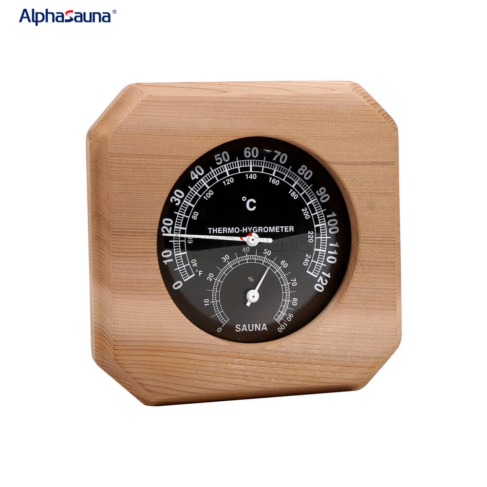 sauna thermometer and hygrometer