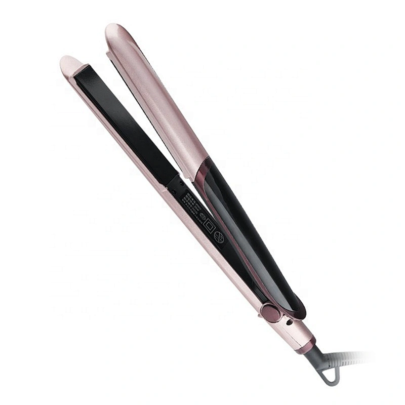 Cheap Titanium Flat Iron Wholesale LED Hair Styling Tools Hair Straightening Brush Hair Straightener