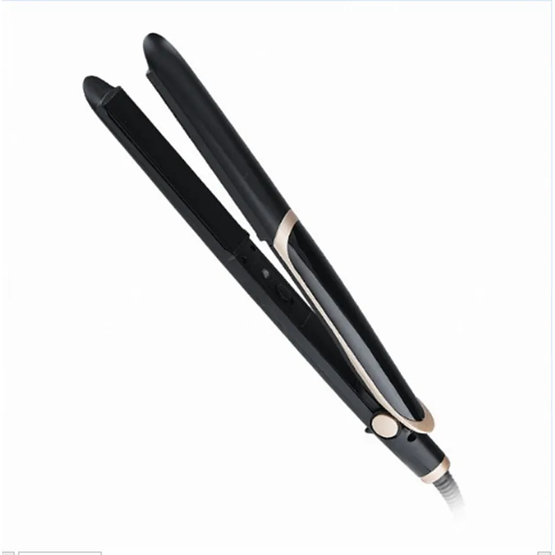 2022 LED Display Hair Curler Gold Titanium Plate 2 in 1 Gorgeous Hair Straightener