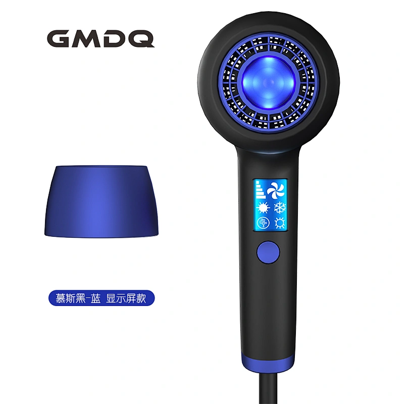 Professional DC 1250W Temperature Select With LED Display Ionic Protable Foldable Hair Dryer