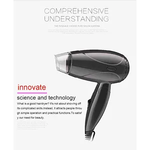 Hot Selling Mini Travel Folding Handle Blow Dryer Hair Dryer