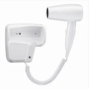 Hotel Supply Items hotel hair dryer wall mounted bathroom plastic hair dryer with holder