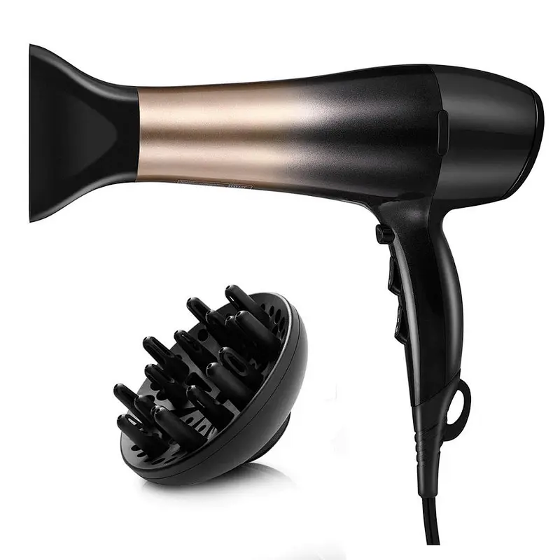 1875W Hair Dryer, Nano Ionic Blow Dryer Professional Salon Hair Blow Dryer Lightweight Fast Dry Low Noise, with Concentrator