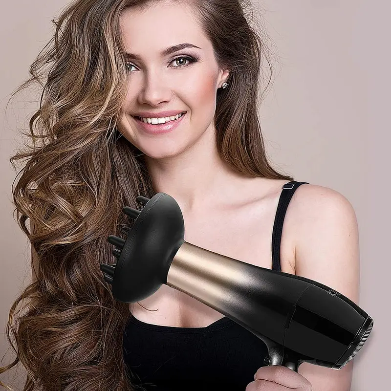 1875W Hair Dryer, Nano Ionic Blow Dryer Professional Salon Hair Blow Dryer Lightweight Fast Dry Low Noise, with Concentrator
