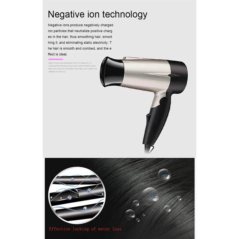 Factory Cheep Price OEM Folding 1000W Mini Travel Hair Dryer Hair Dryer Professional Hair Dryer
