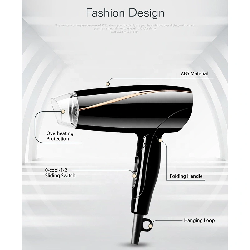 Wholesale Portable DC Motor OEM Folding Travel Hair Dryer Hair Salon Equipment Hair Dryer