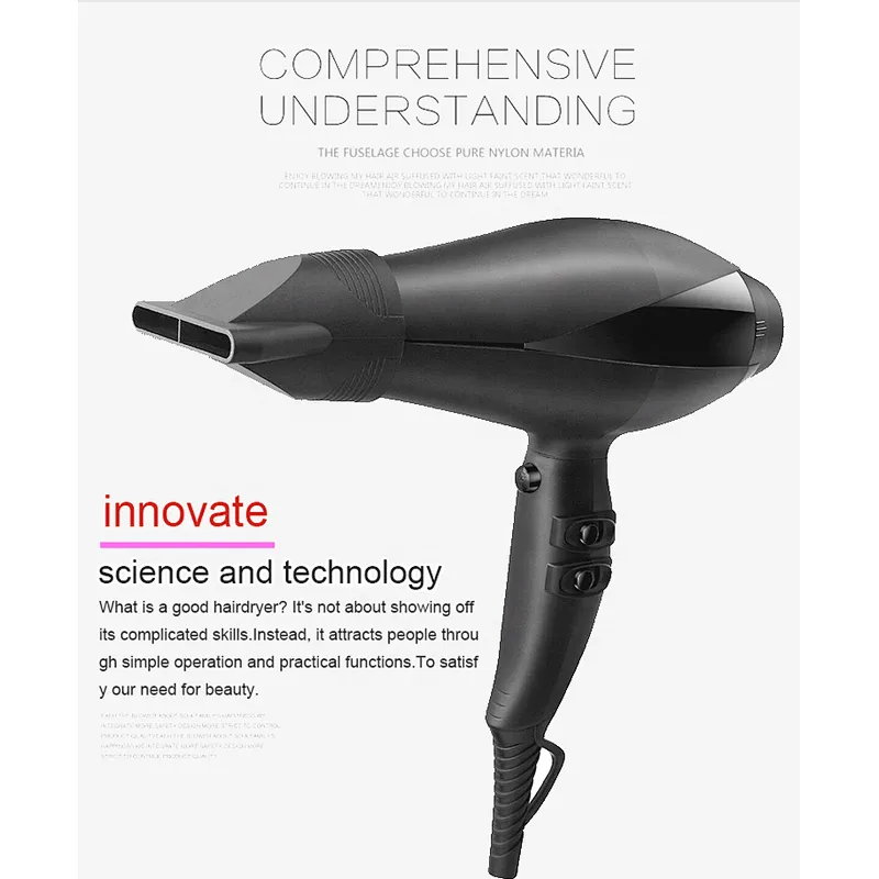 Hot Sale AC Motor Overheating Protection With Ionic Function Blow Dryer Hair Dryer Professional Hair Dryer