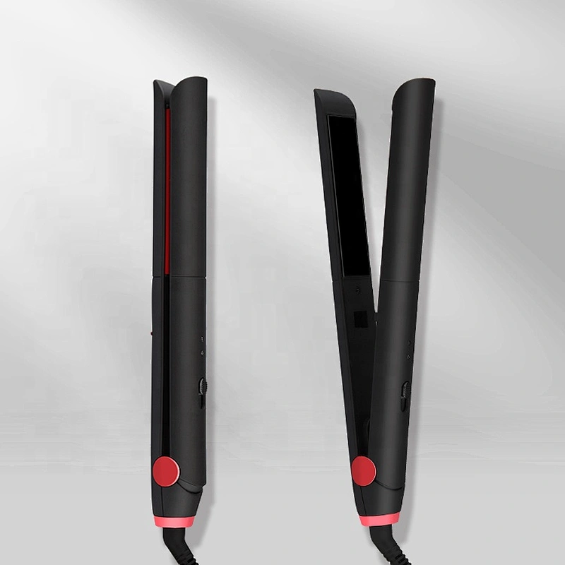2022 New Straighten Flat Iron Ceramic Custom Logo Ionic Fast High Heat Swivel Cord Hair Straightener