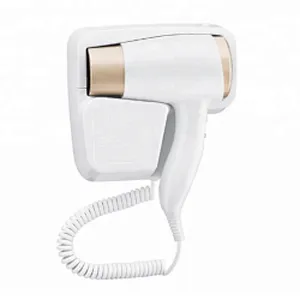 Wall Mounted Hotel Hair Dryer with shaver socket 220V for Guestroom