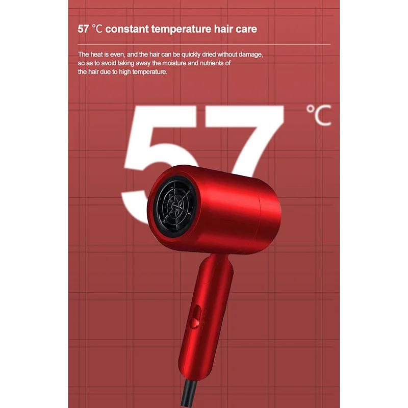 Magnetic Concentrator 1250W Ionic Function Protable Foldable Hair Dryer