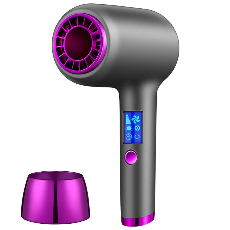 Professional DC 1250W Temperature Select With LED Display Ionic Protable Foldable Hair Dryer
