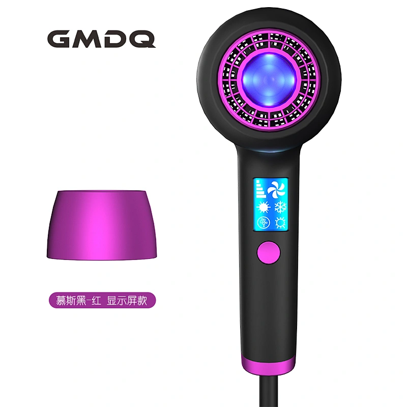 Professional DC 1250W Temperature Select With LED Display Ionic Protable Foldable Hair Dryer