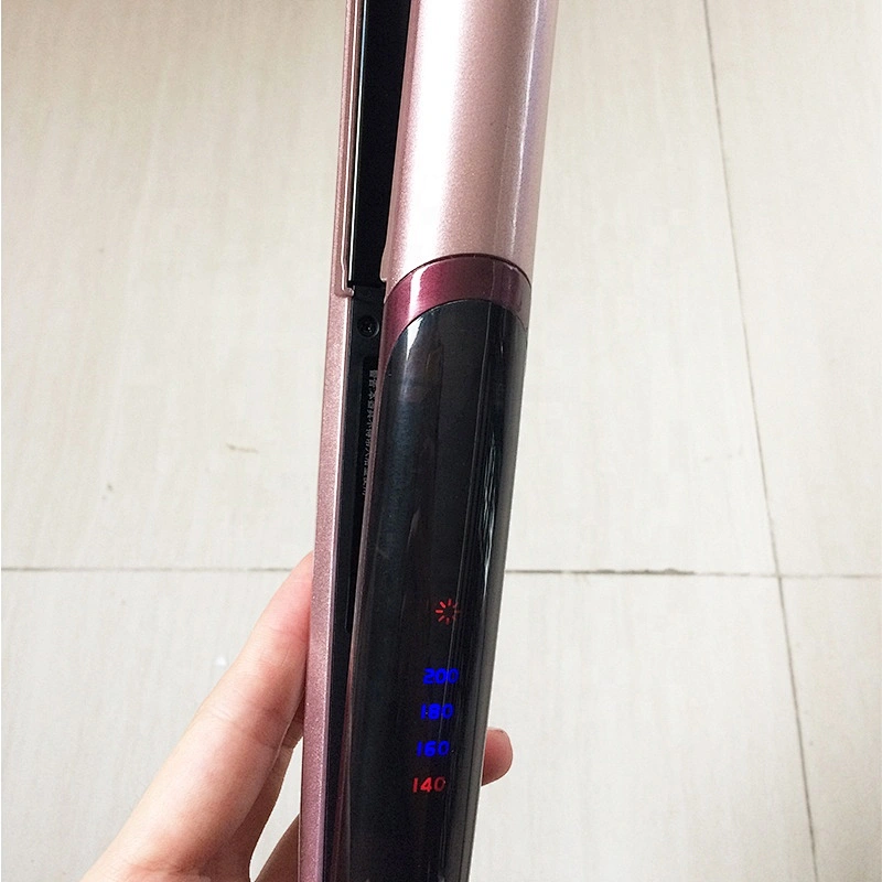 Cheap Titanium Flat Iron Wholesale LED Hair Styling Tools Hair Straightening Brush Hair Straightener