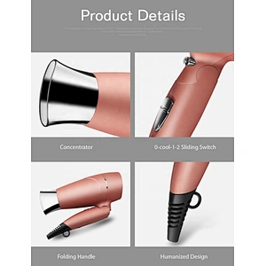 Wholesale OEM Factory Custom LOGO Double Voltage Travel Hair Dryer Hair Salon Equipment Hair Dryer