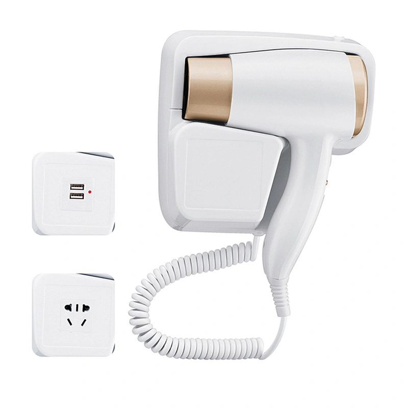 Hotel Supply Items hotel hair dryer wall mounted bathroom plastic hair dryer with holder