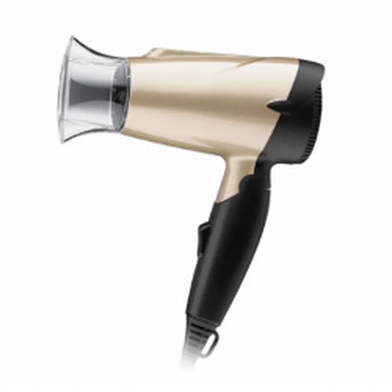 Folding Handle Women Small Travel Size Portable Mini Pink Hair Dryer With Diffuser