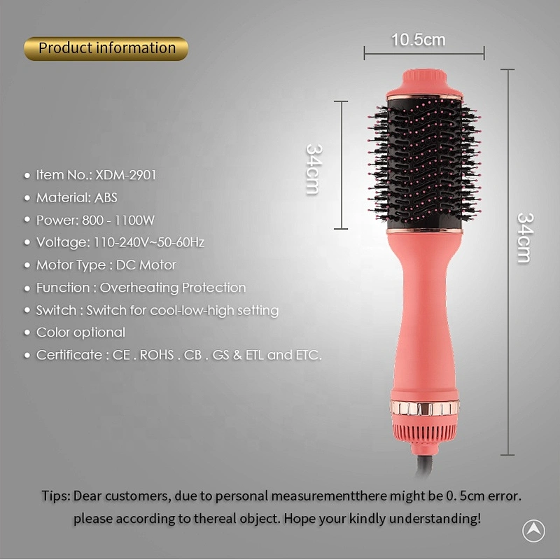 Ionic 360°C Swivel Power Card One Step Hair Dryer & Volumizer Styler Hot Air Brush Hair Dryer Brush