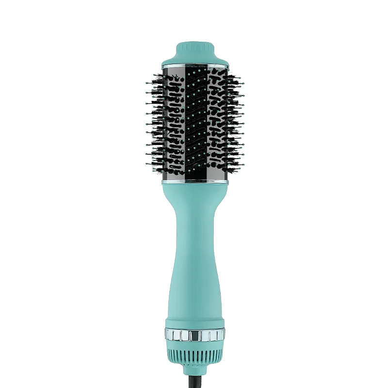 3 in 1 Ionic One Step Hair Dryer & Volumizer Styler Hot Air Brush Hair Dryer Brush With 360°C Swivel Power Card