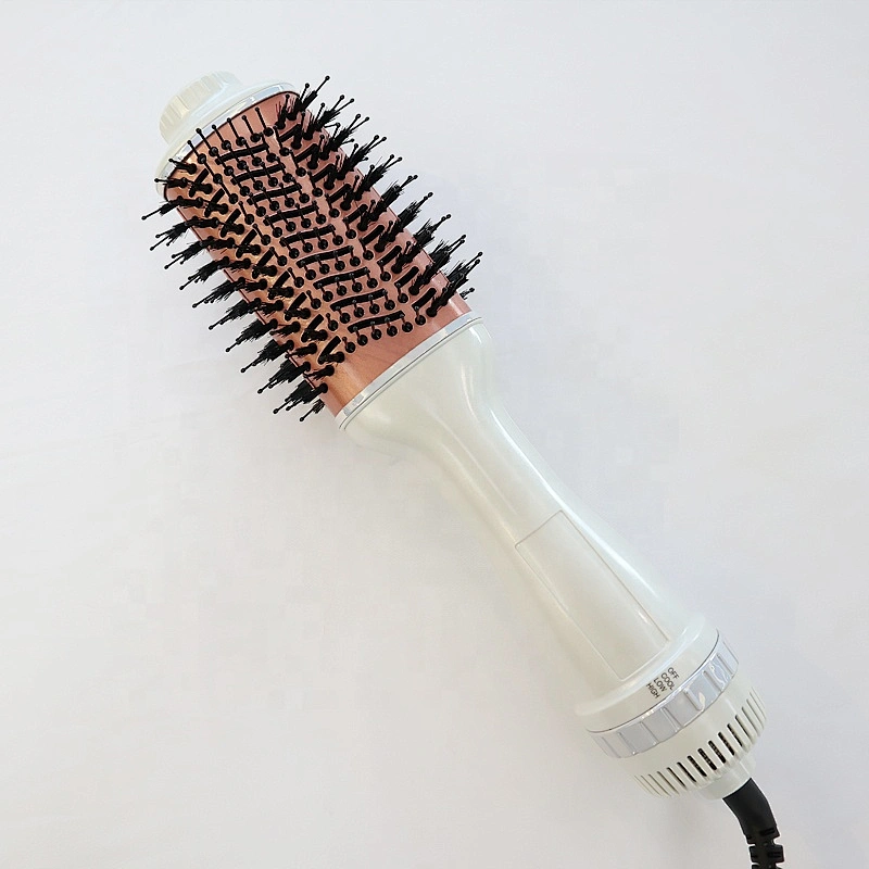 3 in 1 Ionic One Step Hair Dryer & Volumizer Styler Hot Air Brush Hair Dryer Brush With 360°C Swivel Power Card