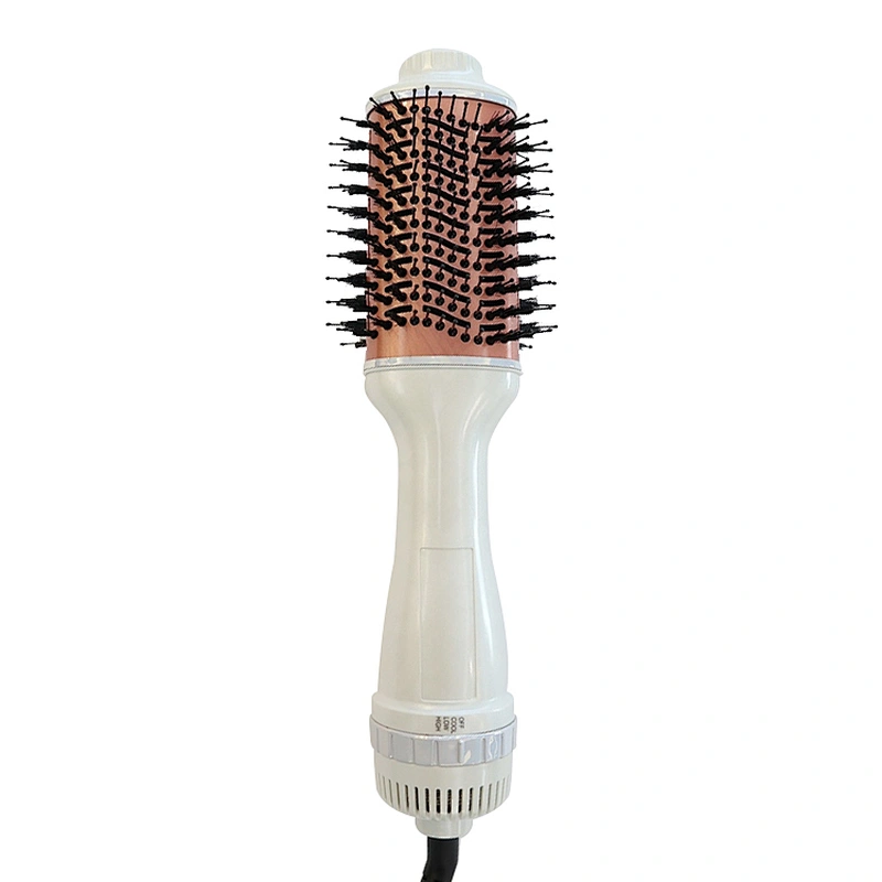3 in 1 Ionic One Step Hair Dryer & Volumizer Styler Hot Air Brush Hair Dryer Brush With 360°C Swivel Power Card