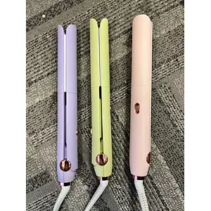2022 New Straighten Flat Iron Ceramic Custom Logo Ionic Fast High Heat Swivel Cord Hair Straightener
