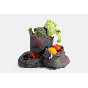 Cotton string bag, grey